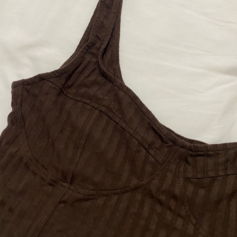 H&M Ribbed Brown Tank Top - Picture 2 of 2